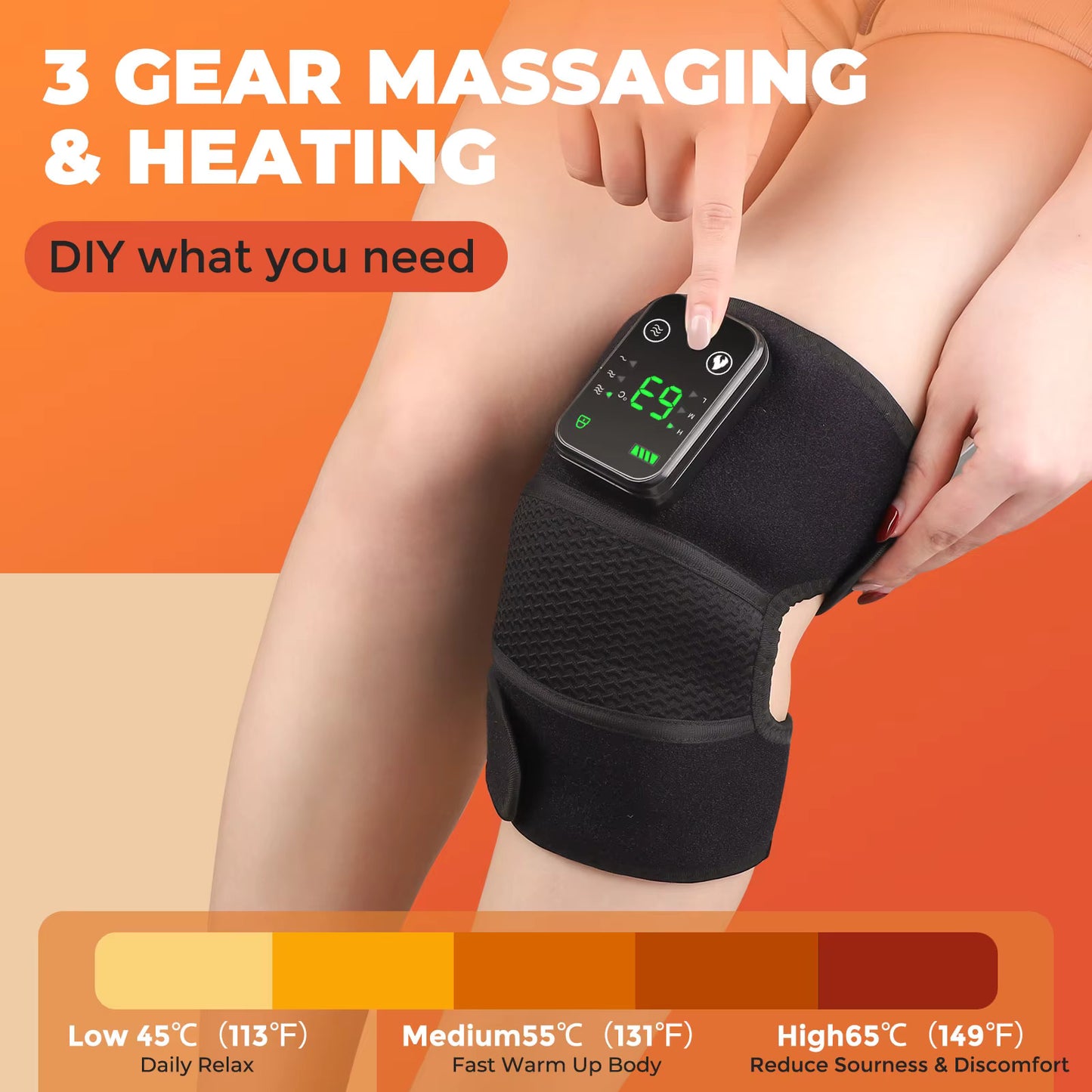 All-in-One Leg and Joint Massager with Heat & Vibration – Supports Comfort and Relaxation