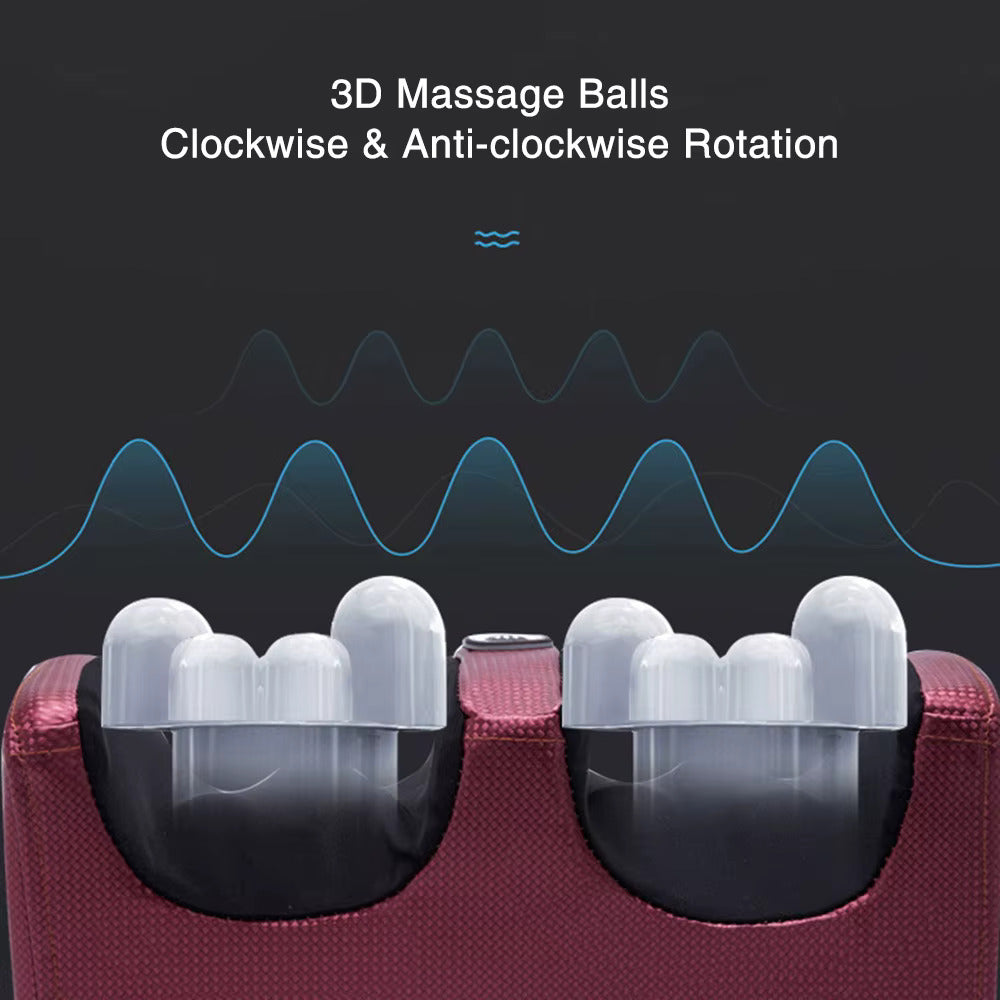 Relaxing Foot Massager with Heat, Compression, and Shiatsu Techniques